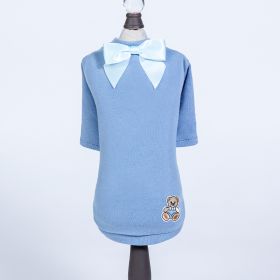 Baby Bear Dog  Tee (Color: Baby Blue, size: XS)