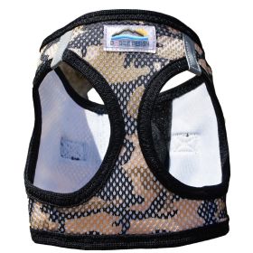 American River Choke Free Dog Harness Camouflage Collection (Color: Brown Camo, size: XX-Small)