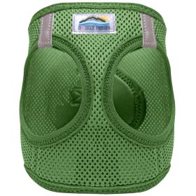 American River Solid Ultra Choke Free Dog Harness (Color: Dark Forest Green, size: small)